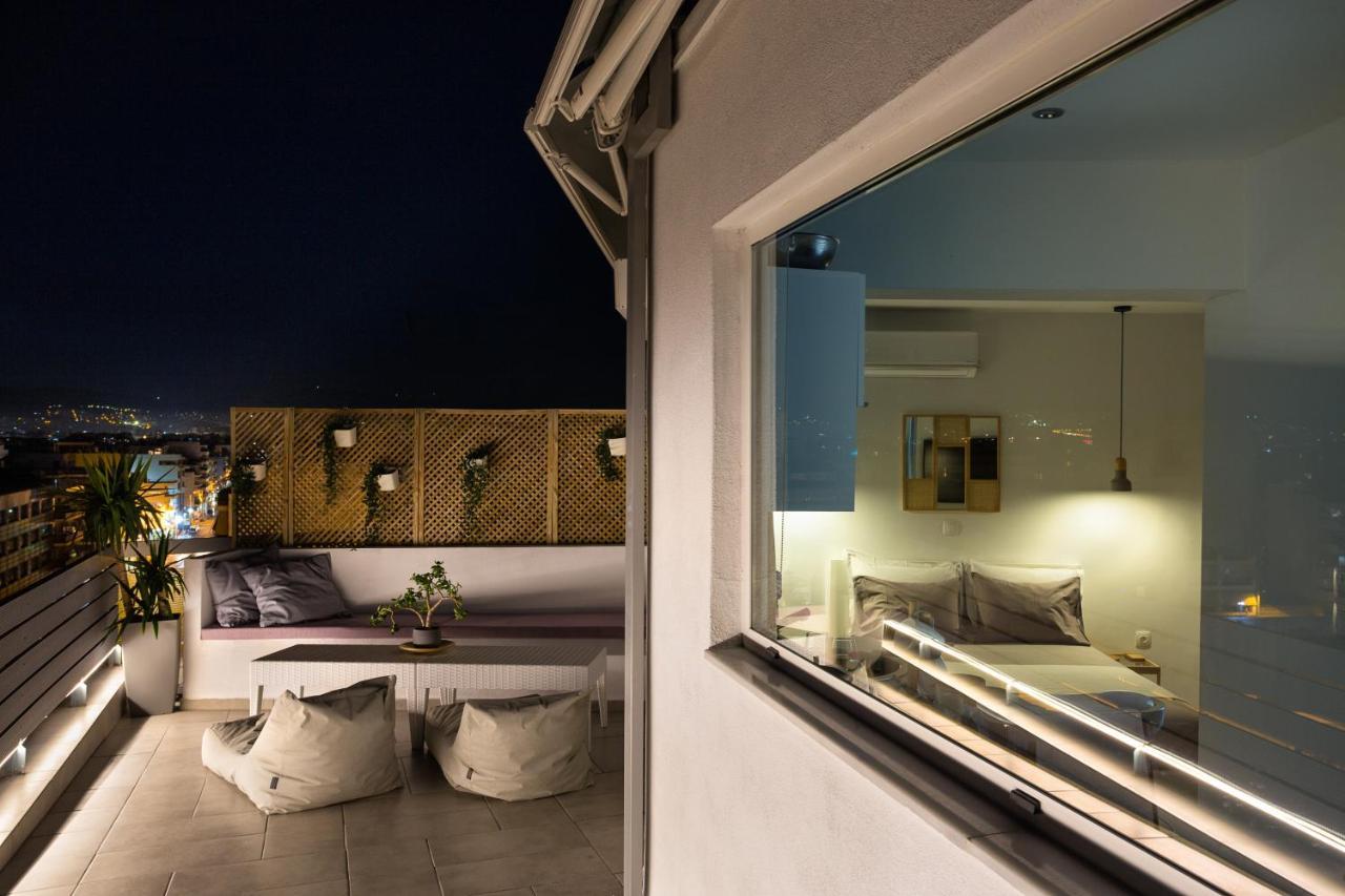 Private Jacuzzi & Acropolis View - The Loft Atenas Exterior foto