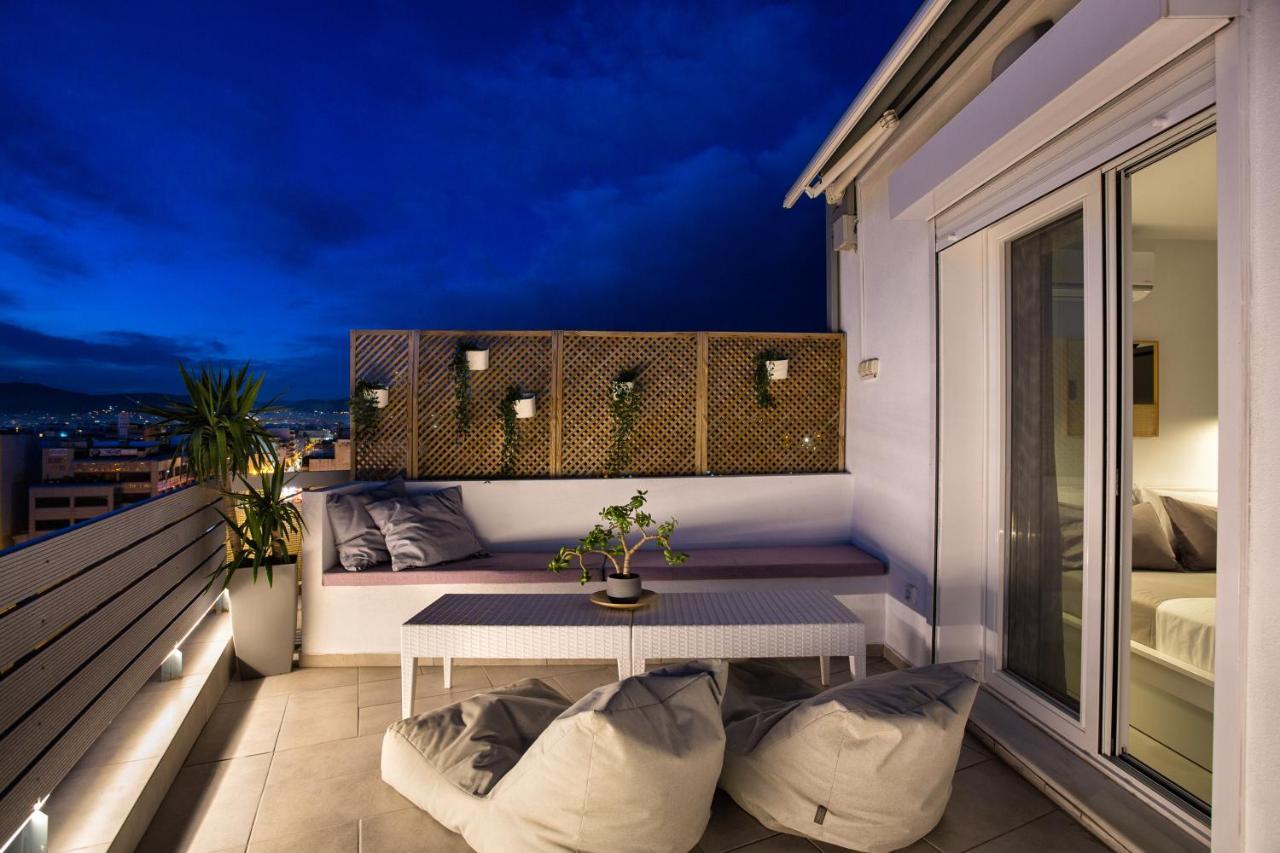 Private Jacuzzi & Acropolis View - The Loft Atenas Exterior foto