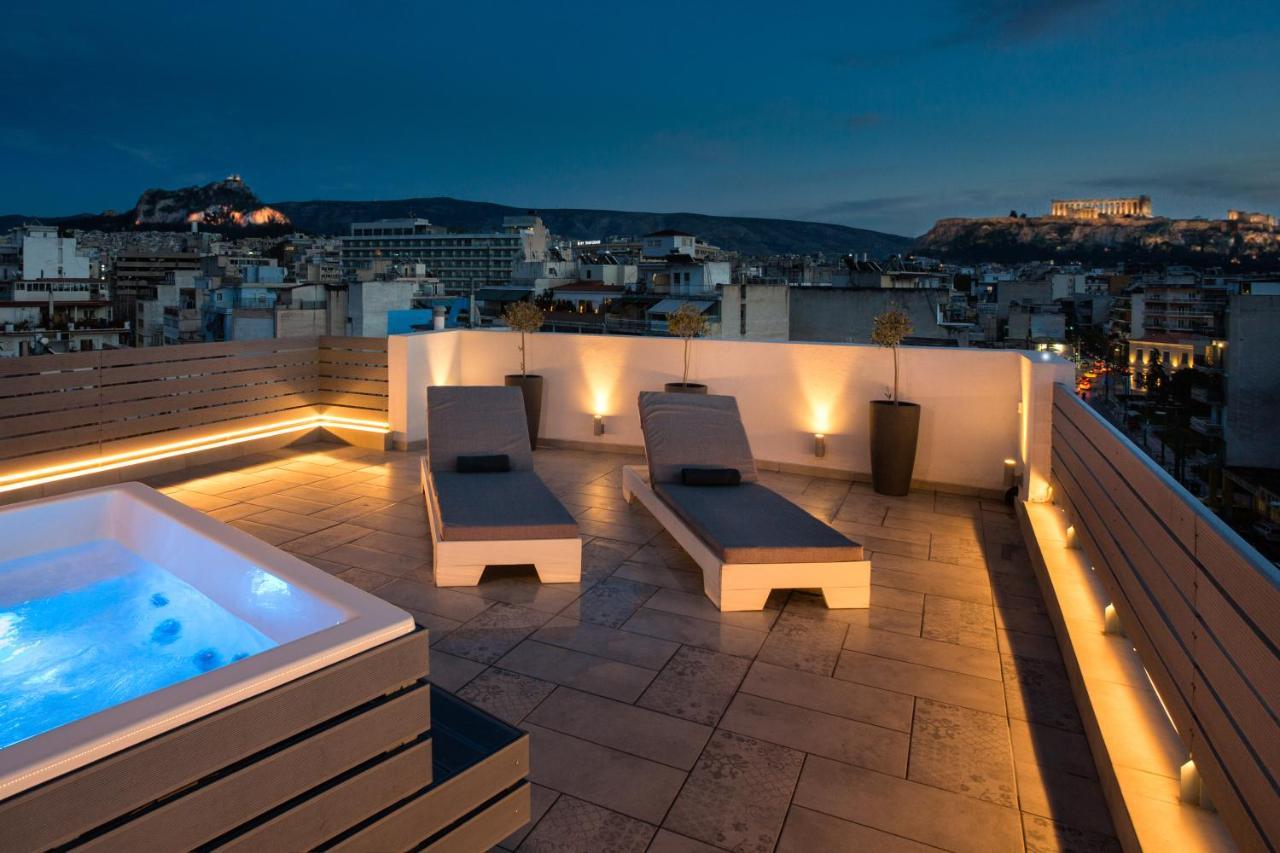 Private Jacuzzi & Acropolis View - The Loft Atenas Exterior foto